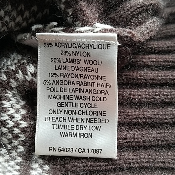 Y2K Old Navy V-neck Wool/Rabbit Hair Blend Sweater - Picture 6 of 8